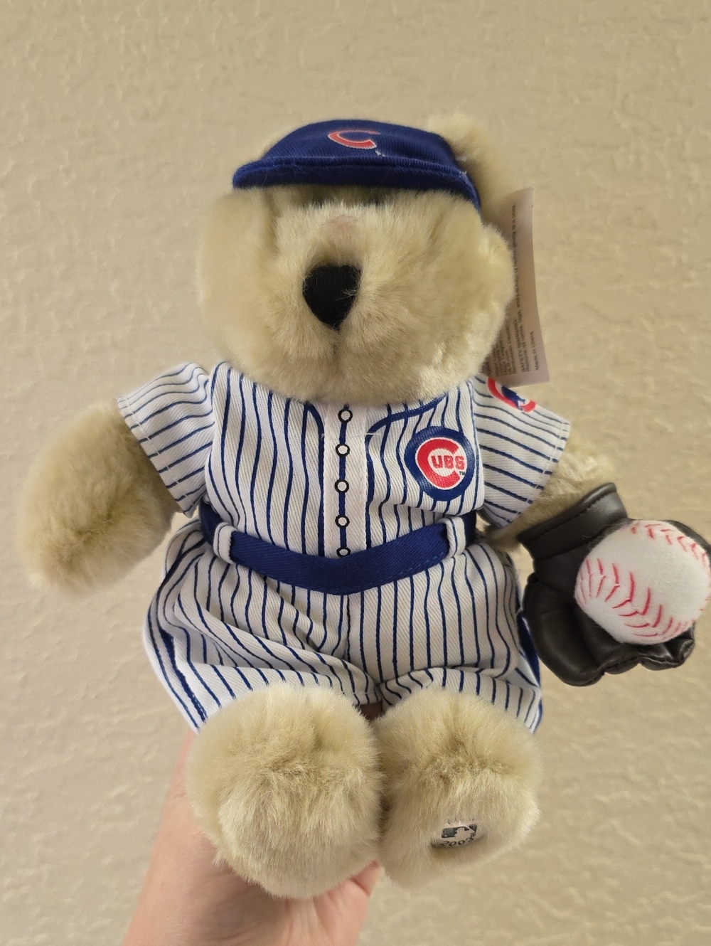 Vintage 2003 Starbucks Bearista Chicago Cubs MLB Baseball Bear Plush 1st Edition